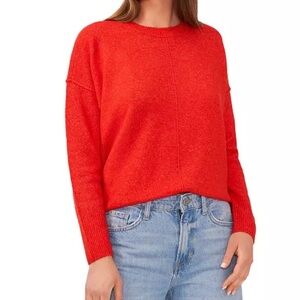 Vince Camuto Burnt Orange Women’s Crewneck Sweater Top. Size Medium.